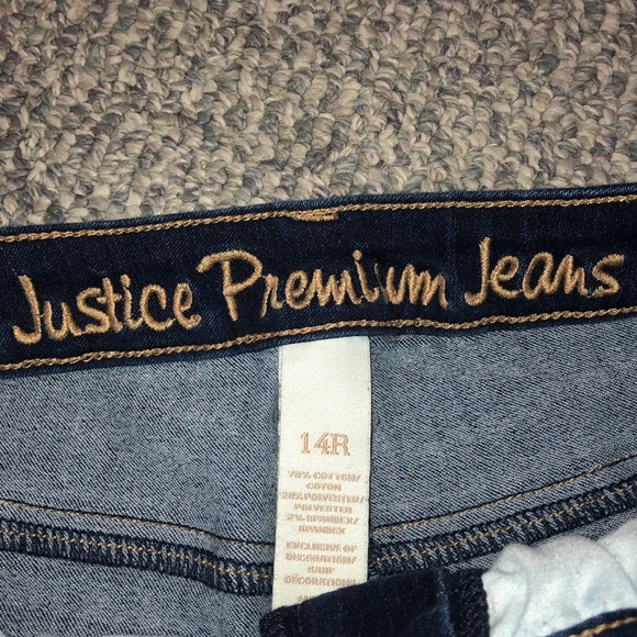 Justice Dark Wash Denim Shorts - Picture 5 of 5